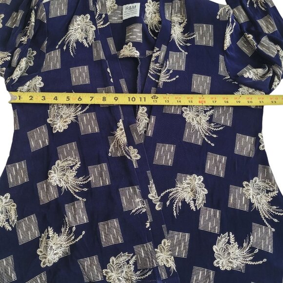 Formal Party Jacket R & M Richards by Karen Wong Chic Draped Open Coat - Picture 4 of 6